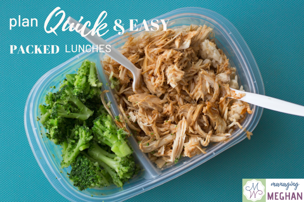 quick and easy packed lunches