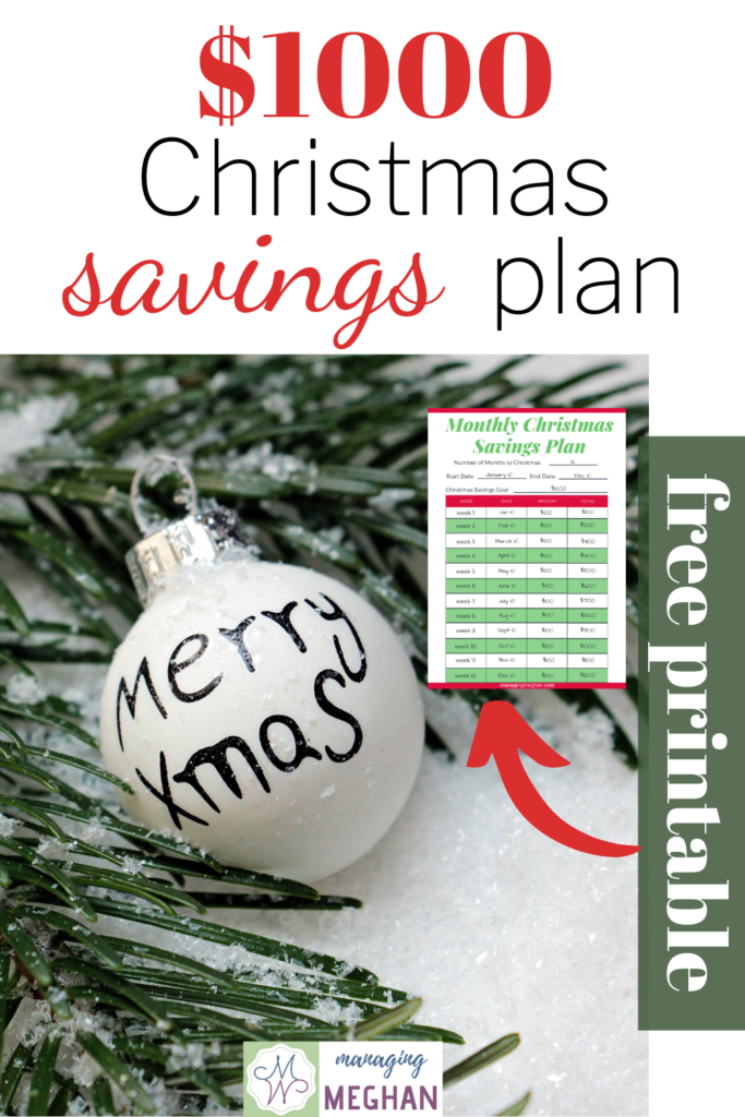 Join the $1000 Christmas savings plan to save money for Christmas this year. Use a Christmas budget to have a debt free holiday. The free printable Christmas budget and free printable Christmas savings plans will help you save money for Christmas. Get ideas to help you earn extra money to save money for Christmas quickly. Earn fast cash to build your Christmas money. These tips and tricks will help you enjoy this holiday without going into debt. #debtfreechristmas #savemoneyforChristmas #budget
